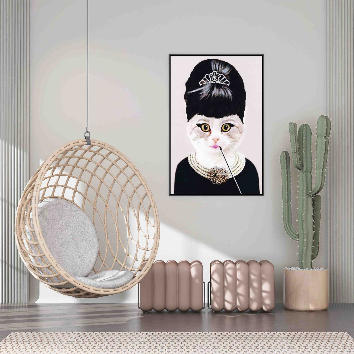 Elmsford Axis Cat Canvas Wall Art — gallery image 3