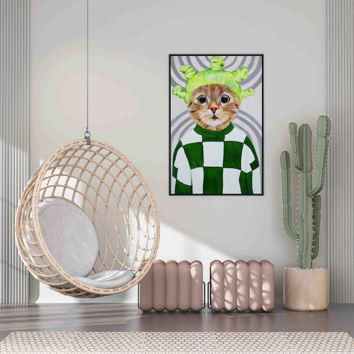 Highwood Axis Cat Canvas Wall Art — gallery image 3