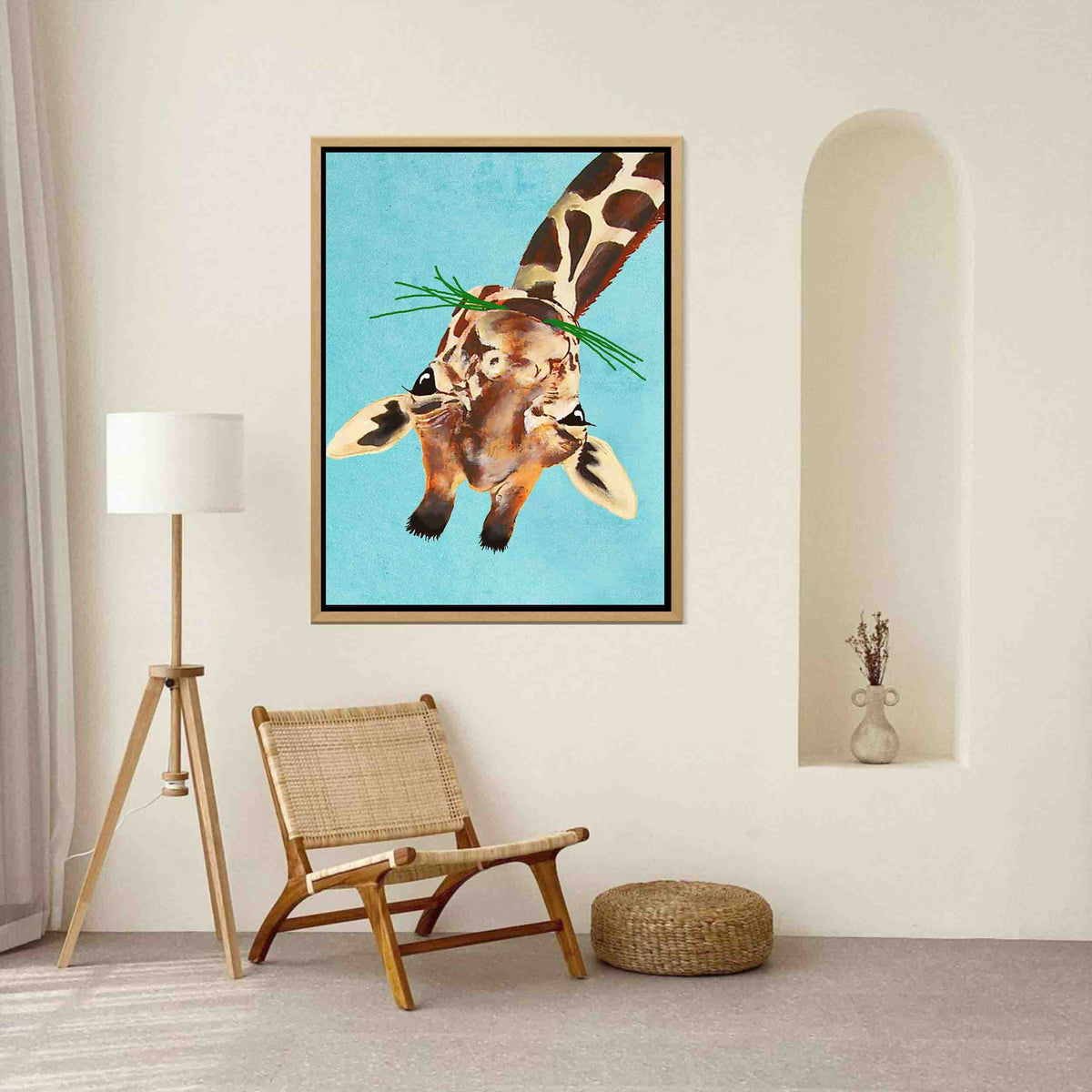 Mossley Axis Giraffe Canvas Wall Art — gallery image 2
