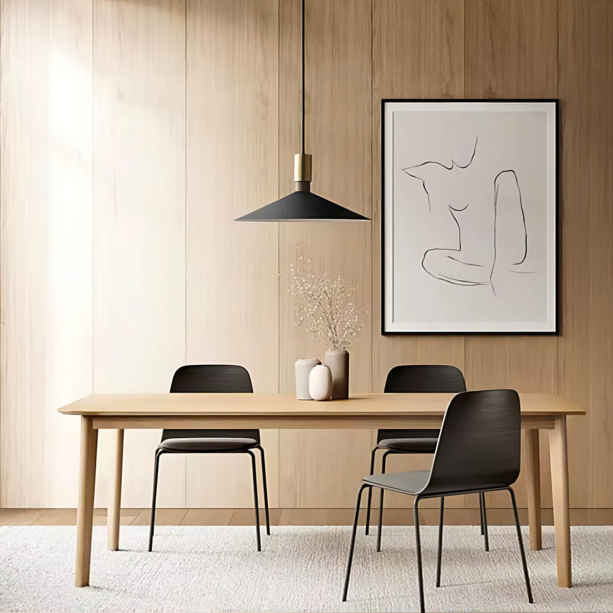 Thornfield Frame Iron Pendant Light — gallery image 2
