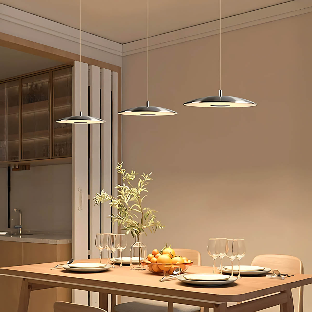 Eastmere Frame Glass Cluster Pendant Light — gallery image 3