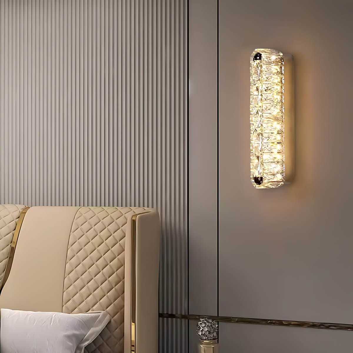 Beechwood Vessel Crystal Wall Sconce — gallery image 3