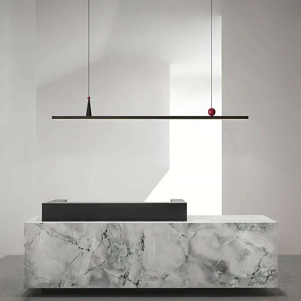 Alderwood Vessel Aluminum Linear Pendant Light — gallery image 4