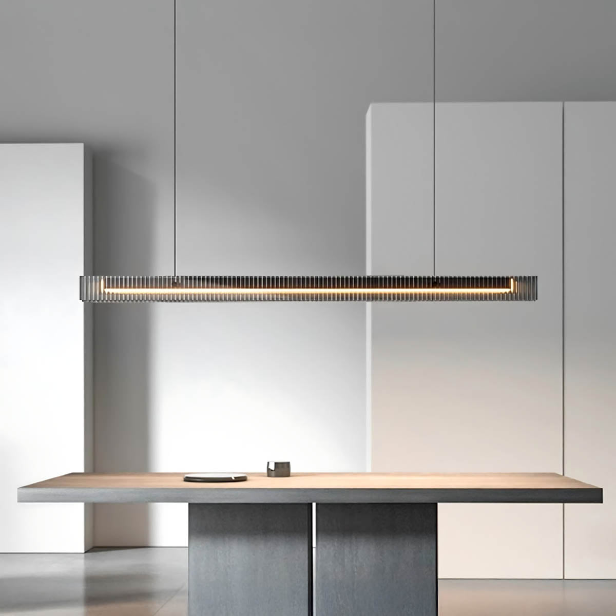 Sherwood Vessel Glass Fluted Pendant Light — gallery image 2