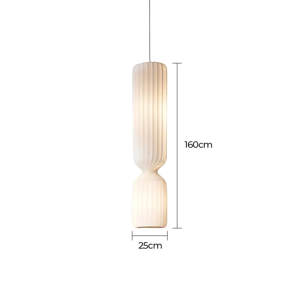Woodford Vessel Metal Ribbed Pendant Light — gallery image 4