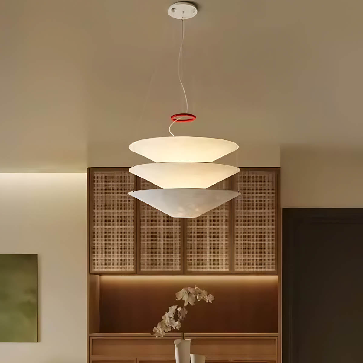 Alder Span Paper Pendant Light — gallery image 3