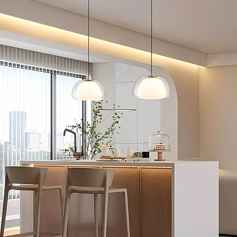 Beechwood Span Glass Dome Chandelier — gallery image 4