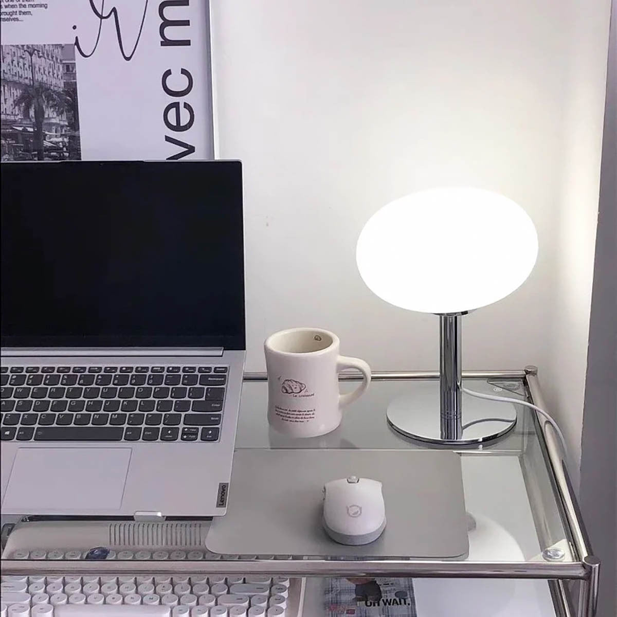 Elmwood Cove Glass Table Lamp — Open Box — gallery image 2