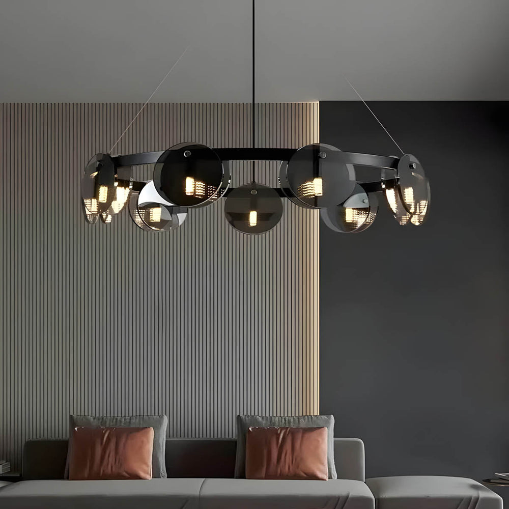 Riverton Cove Glass Chandelier — gallery image 4
