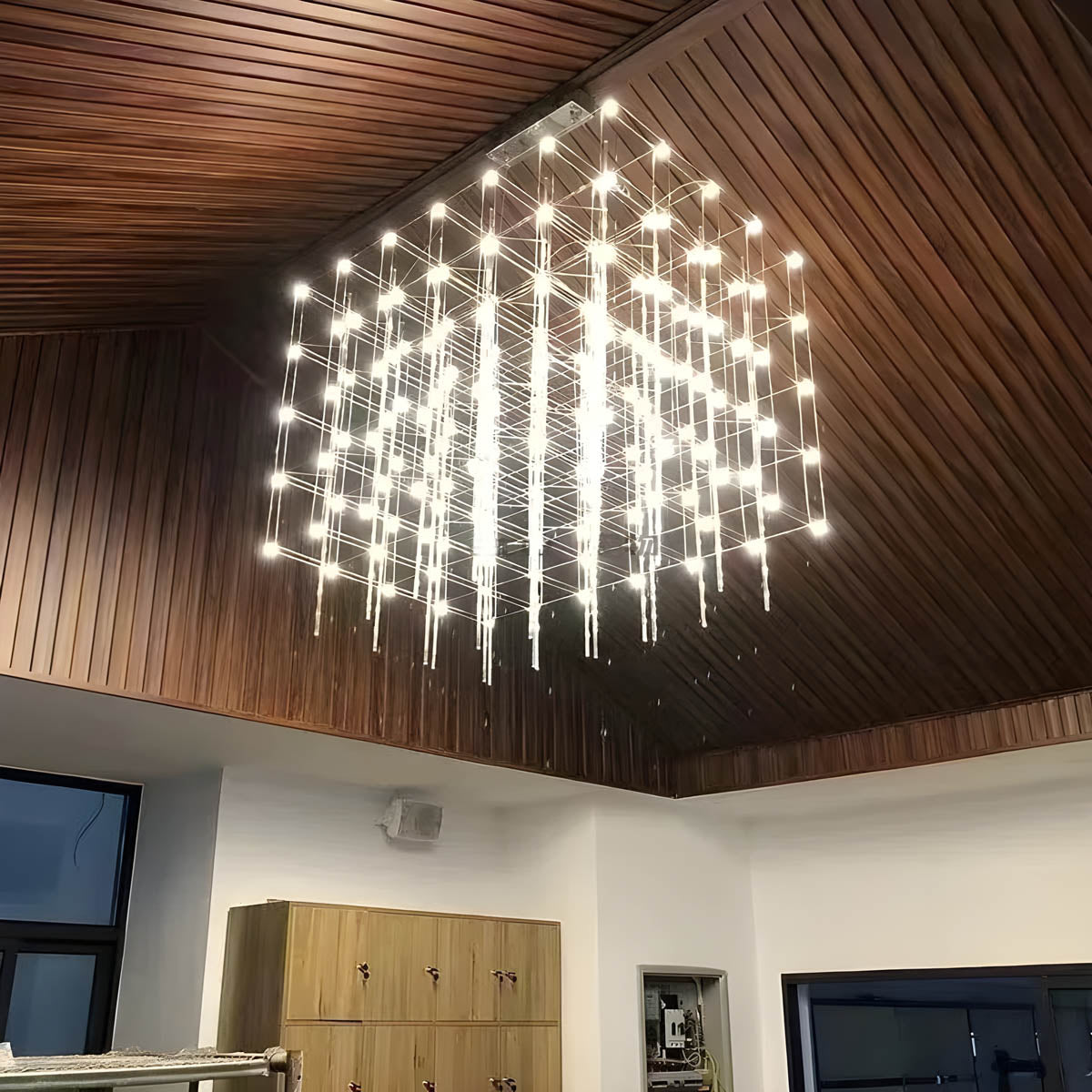 Beechwood Reach Stainless Steel Chandelier — gallery image 3