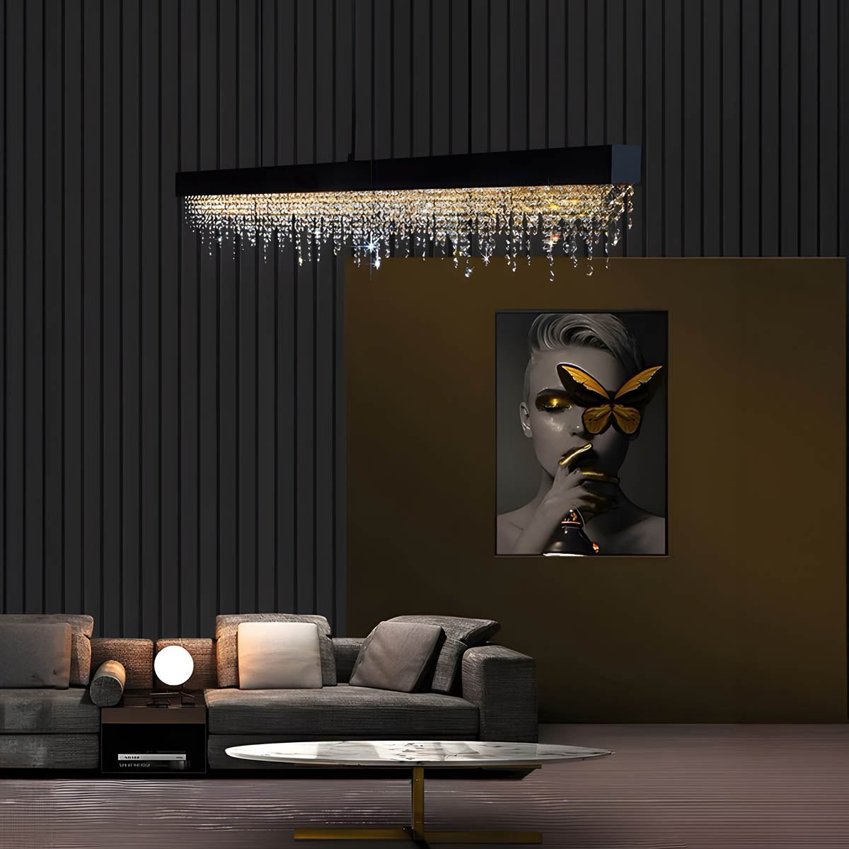 Briarley Reach Crystal Ceiling Light — gallery image 3