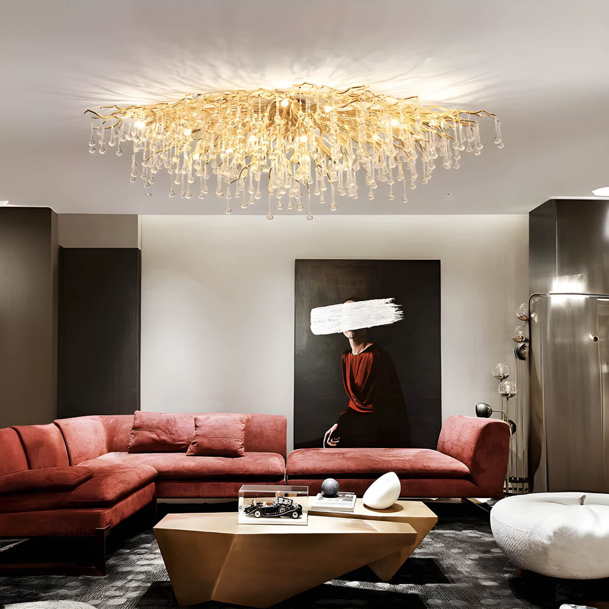 Ashford Prism Crystal Ceiling Chandelier — gallery image 3
