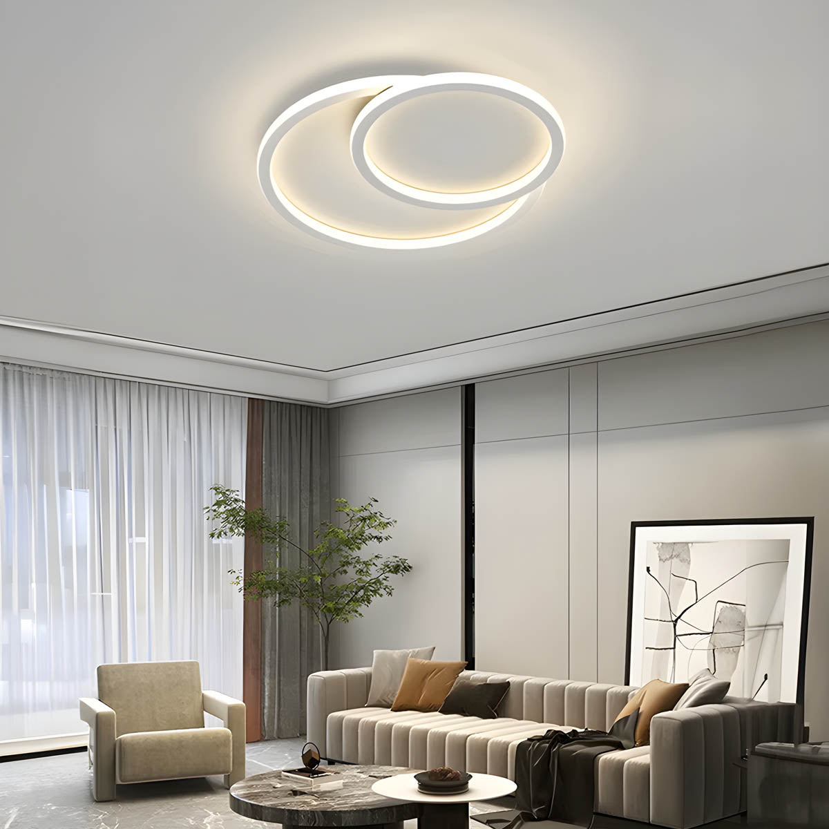 Silverwood Reach Aluminum Ceiling Light — gallery image 3