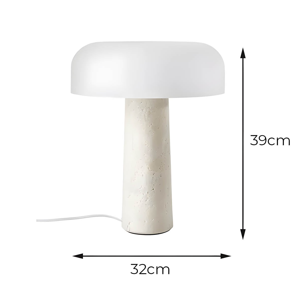 Woodford Reach Marble Dome Table Lamp — gallery image 9