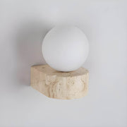 Ashford Form Travertine Wall Sconce — gallery image 6