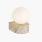 Ashford Form Travertine Wall Sconce — gallery image 1