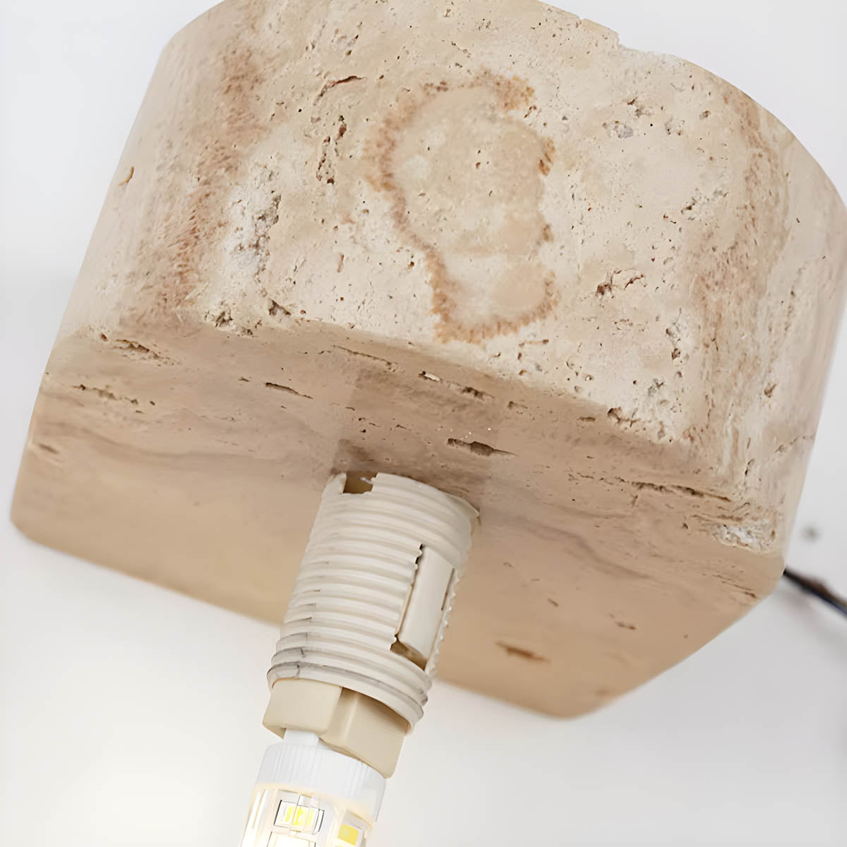 Ashford Form Travertine Wall Sconce — gallery image 8