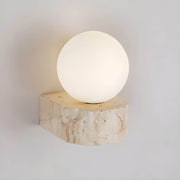 Ashford Form Travertine Wall Sconce — gallery image 5