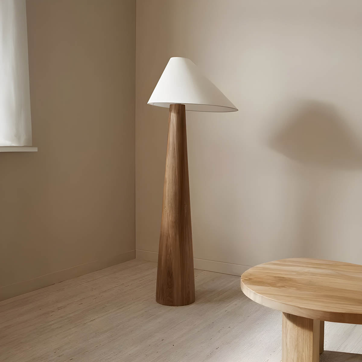 Bracken Form Wood Floor Lamp — gallery image 4