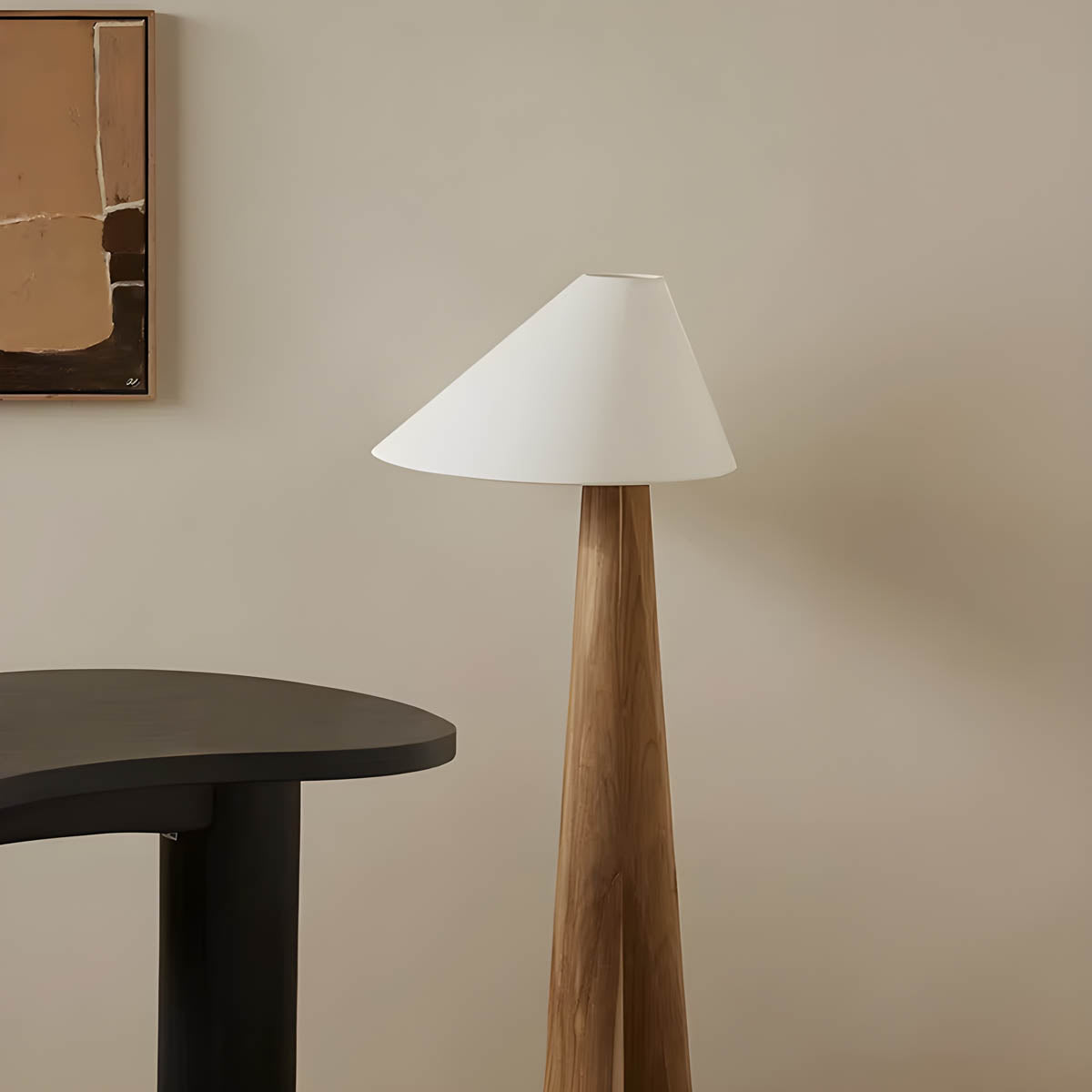 Bracken Form Wood Floor Lamp — gallery image 6