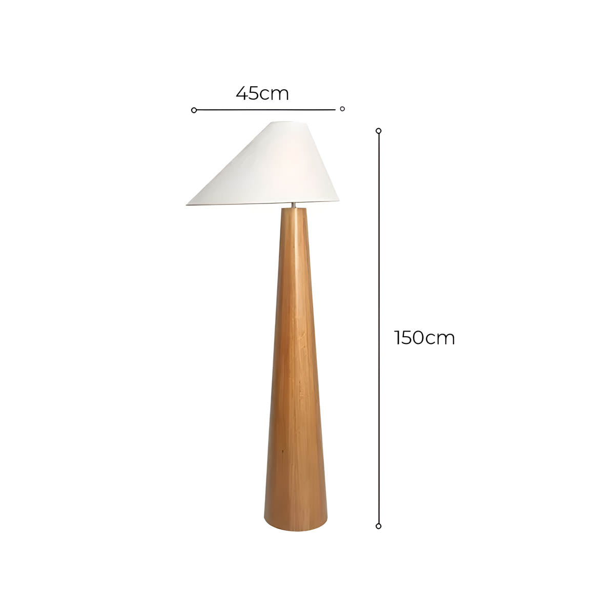 Bracken Form Wood Floor Lamp — gallery image 14