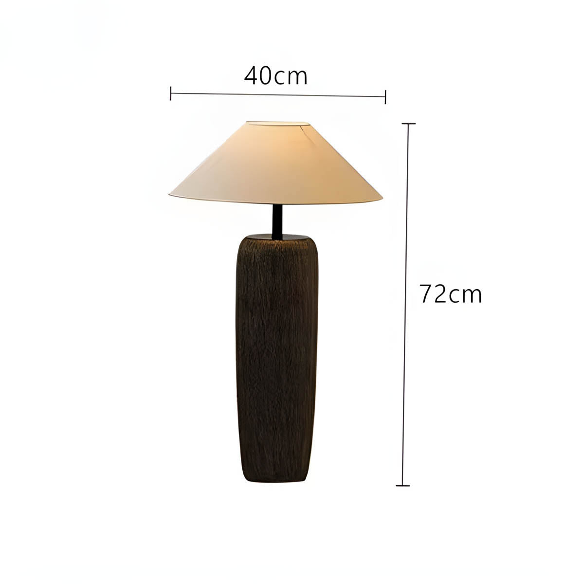 Cedar Form Ceramic Floor Lamp — gallery image 8