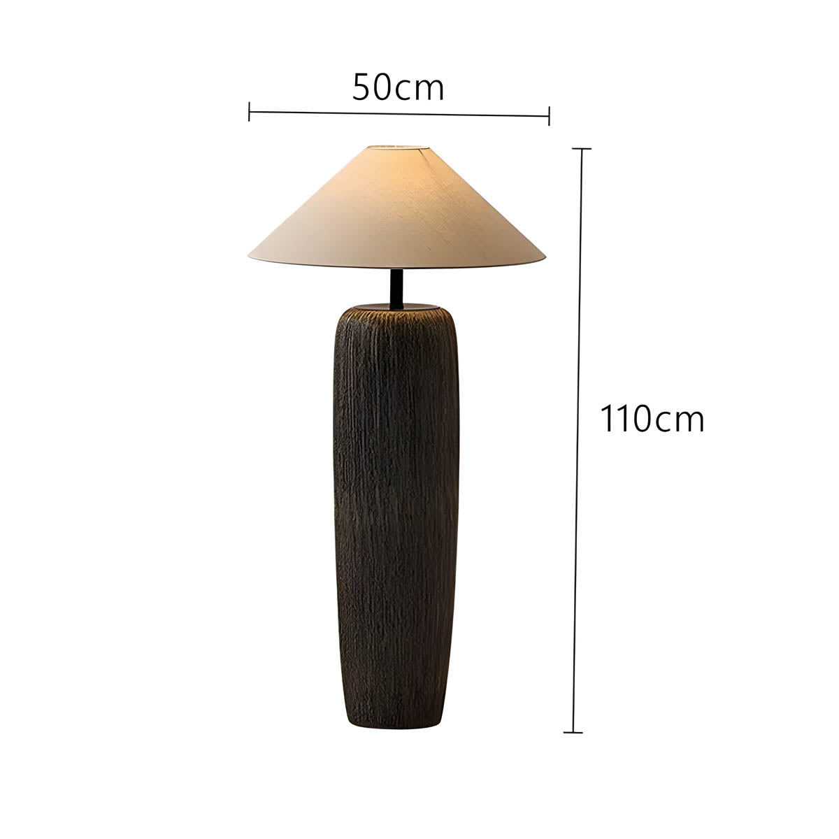 Cedar Form Ceramic Floor Lamp — gallery image 10