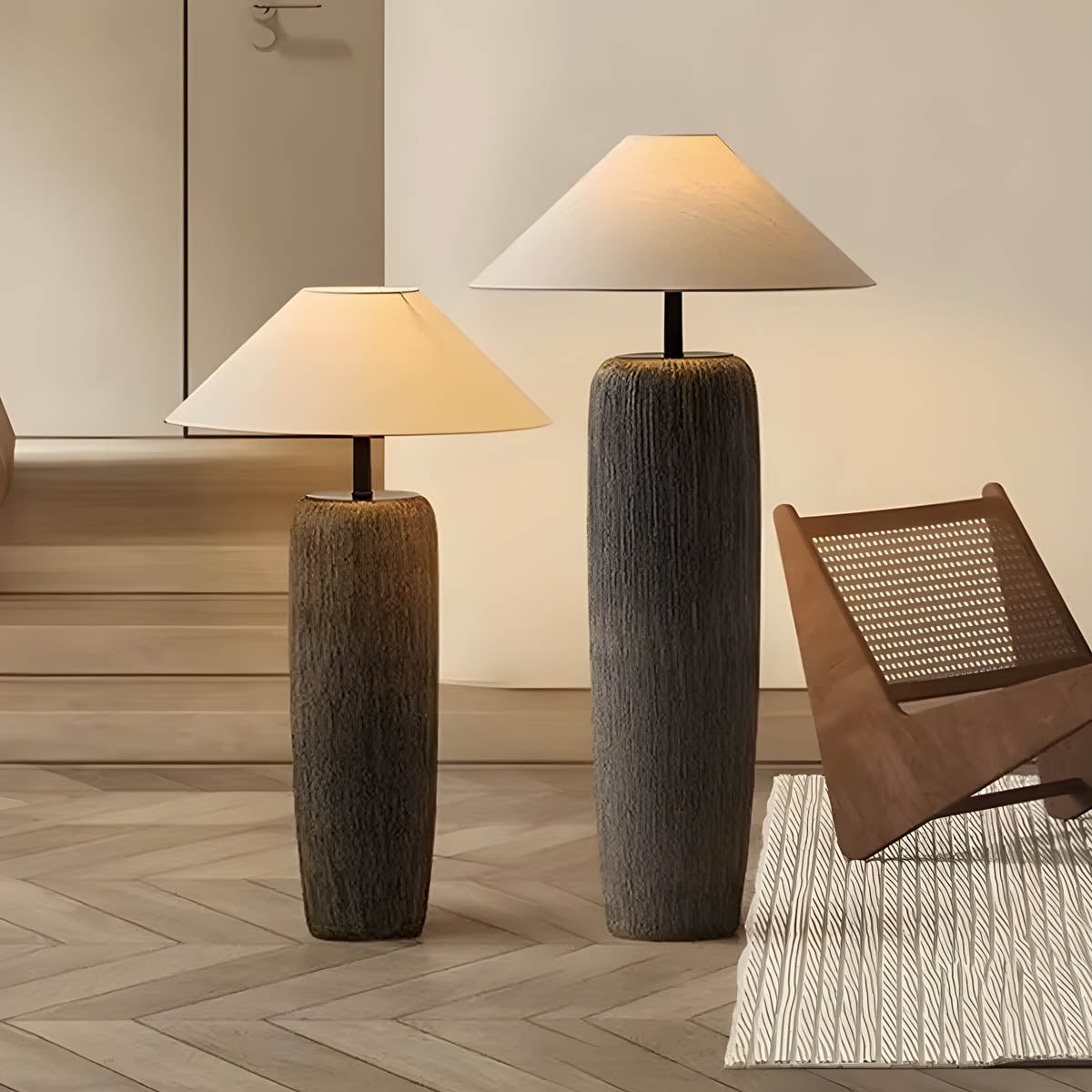 Cedar Form Ceramic Floor Lamp — gallery image 3