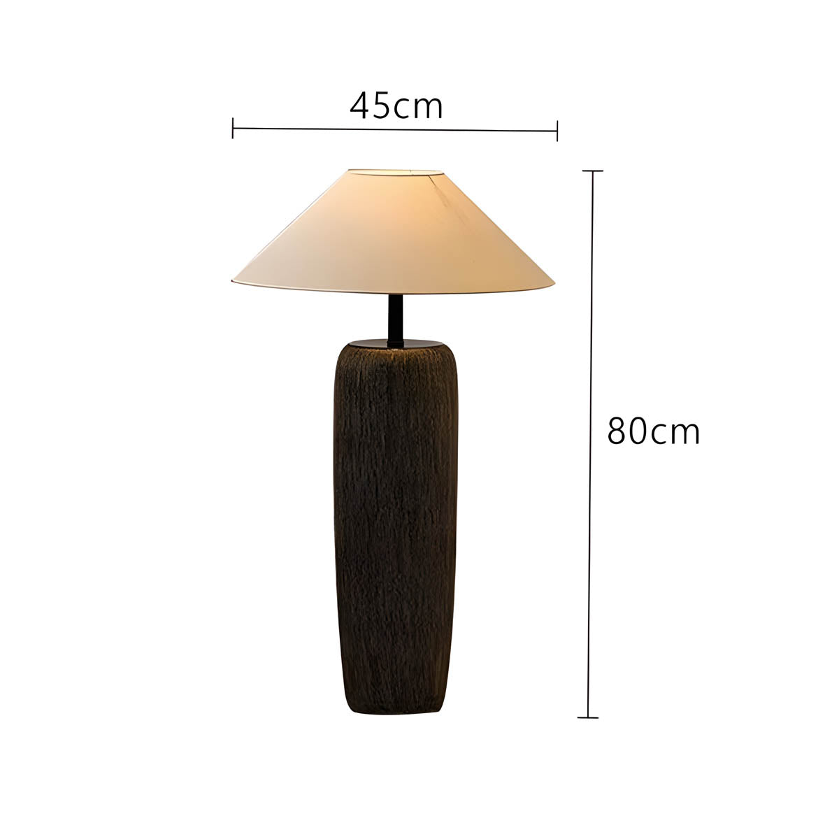 Cedar Form Ceramic Floor Lamp — gallery image 9