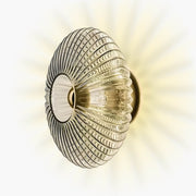 Rowan Form Glass Pleated Wall Sconce — gallery image 1