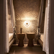 Rowan Form Glass Pleated Wall Sconce — gallery image 5