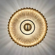 Rowan Form Glass Pleated Wall Sconce — gallery image 6