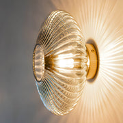 Rowan Form Glass Pleated Wall Sconce — gallery image 12