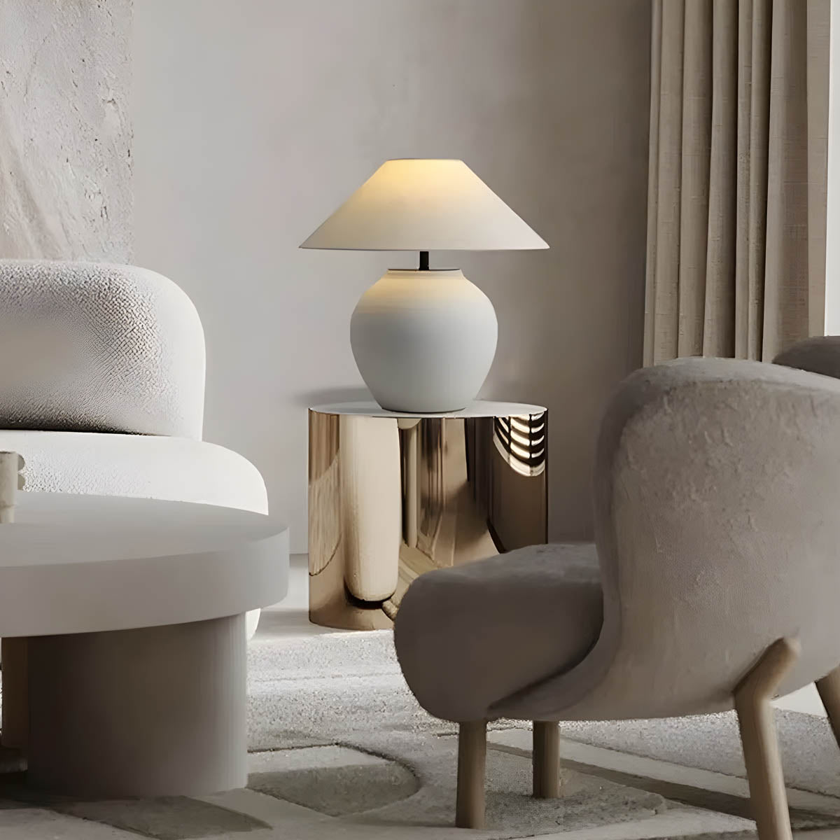 Juniper Form Ceramic Table Lamp — gallery image 4