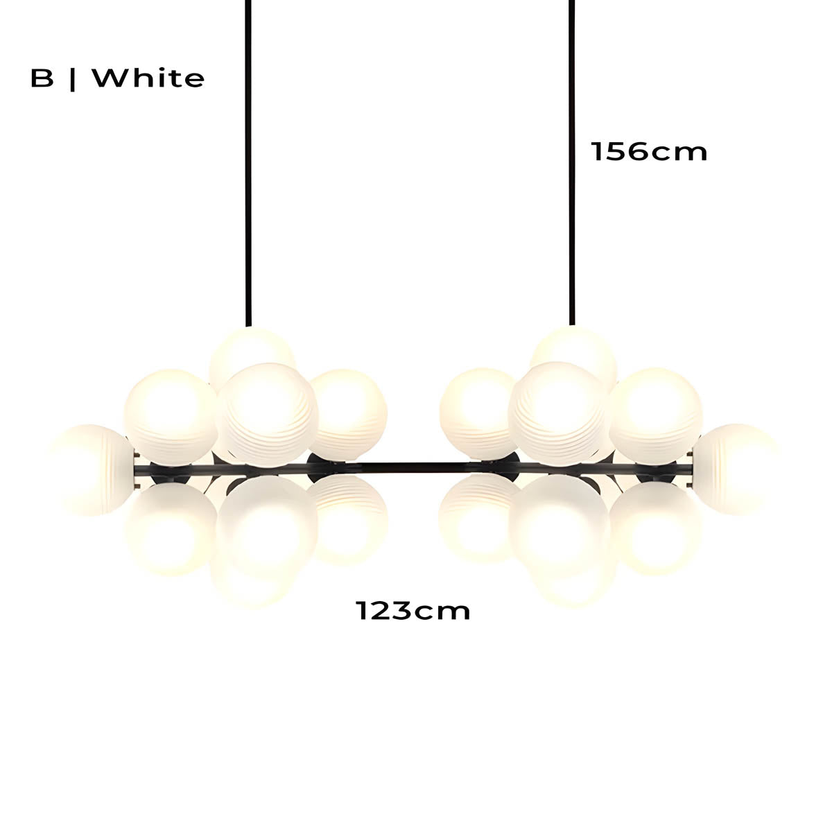 Wren Form Glass Chandelier — gallery image 11