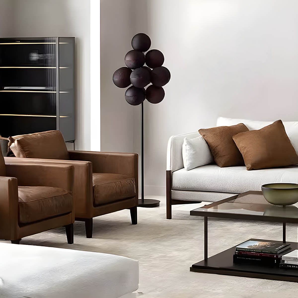 Sorrel Form Glass Floor Lamp — gallery image 8
