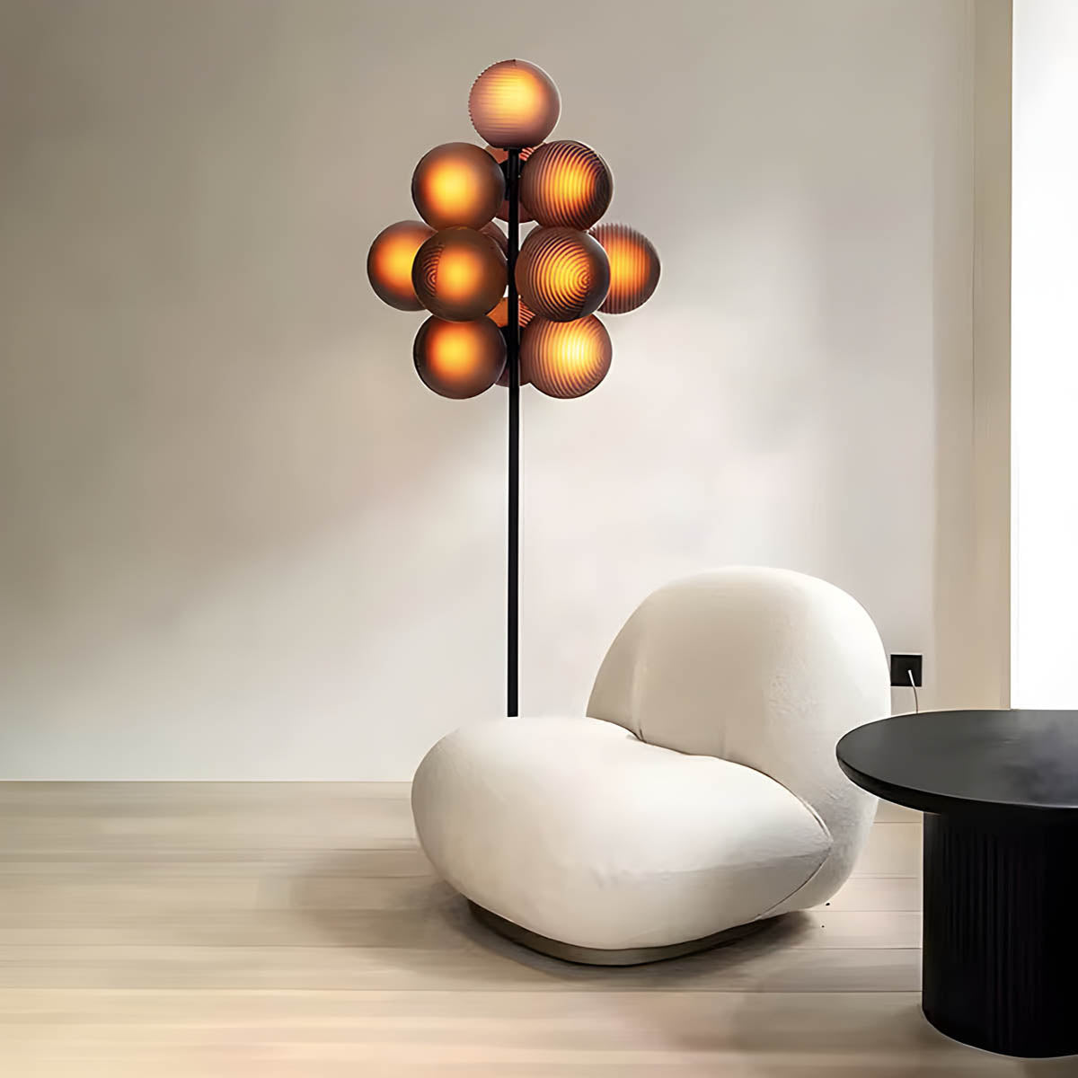 Sorrel Form Glass Floor Lamp — gallery image 2