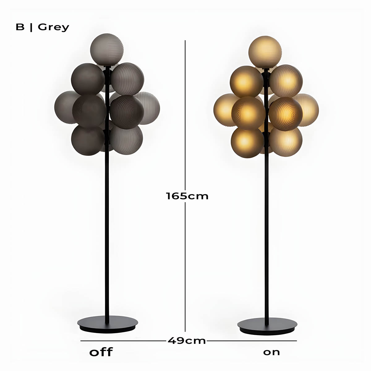 Sorrel Form Glass Floor Lamp — gallery image 15