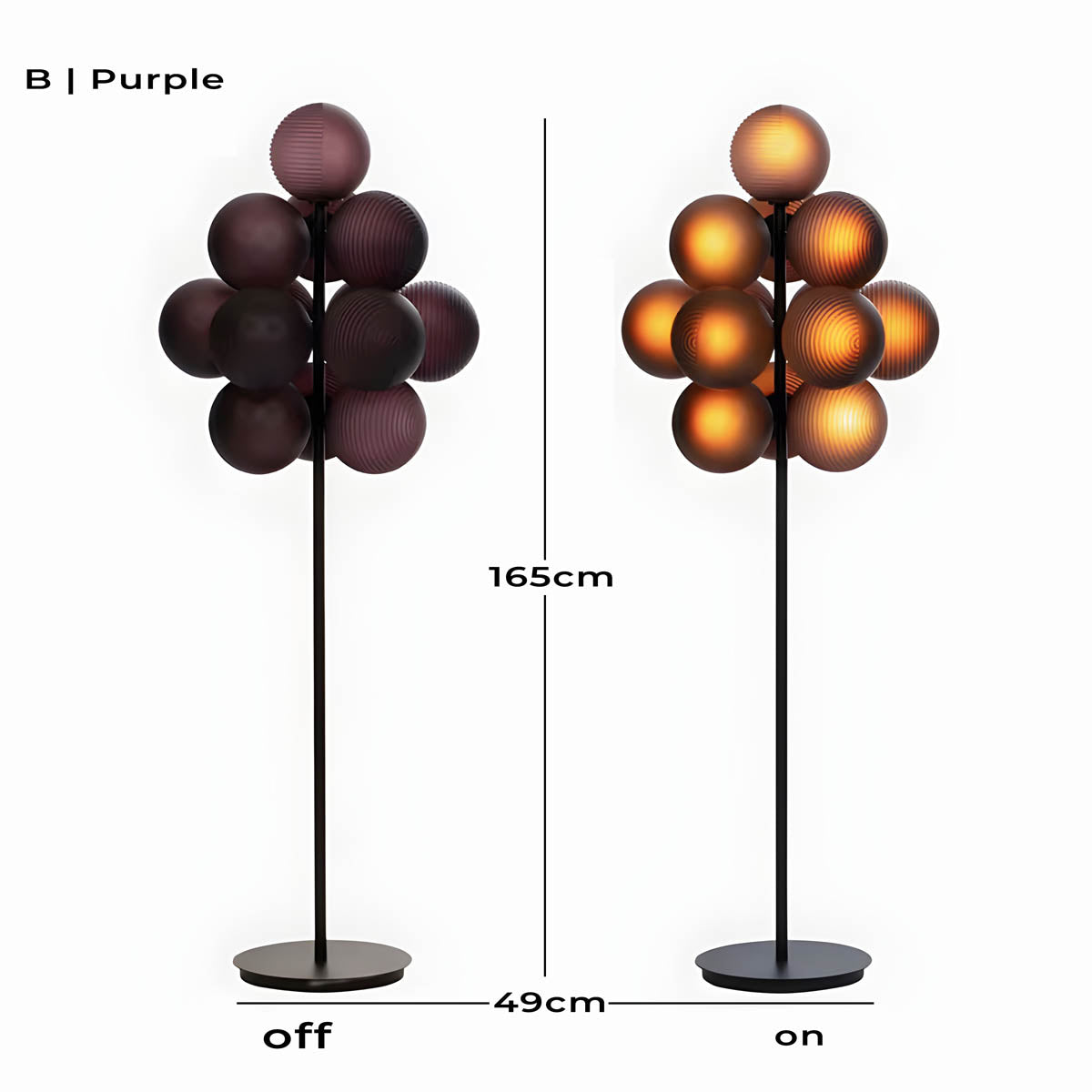 Sorrel Form Glass Floor Lamp — gallery image 17