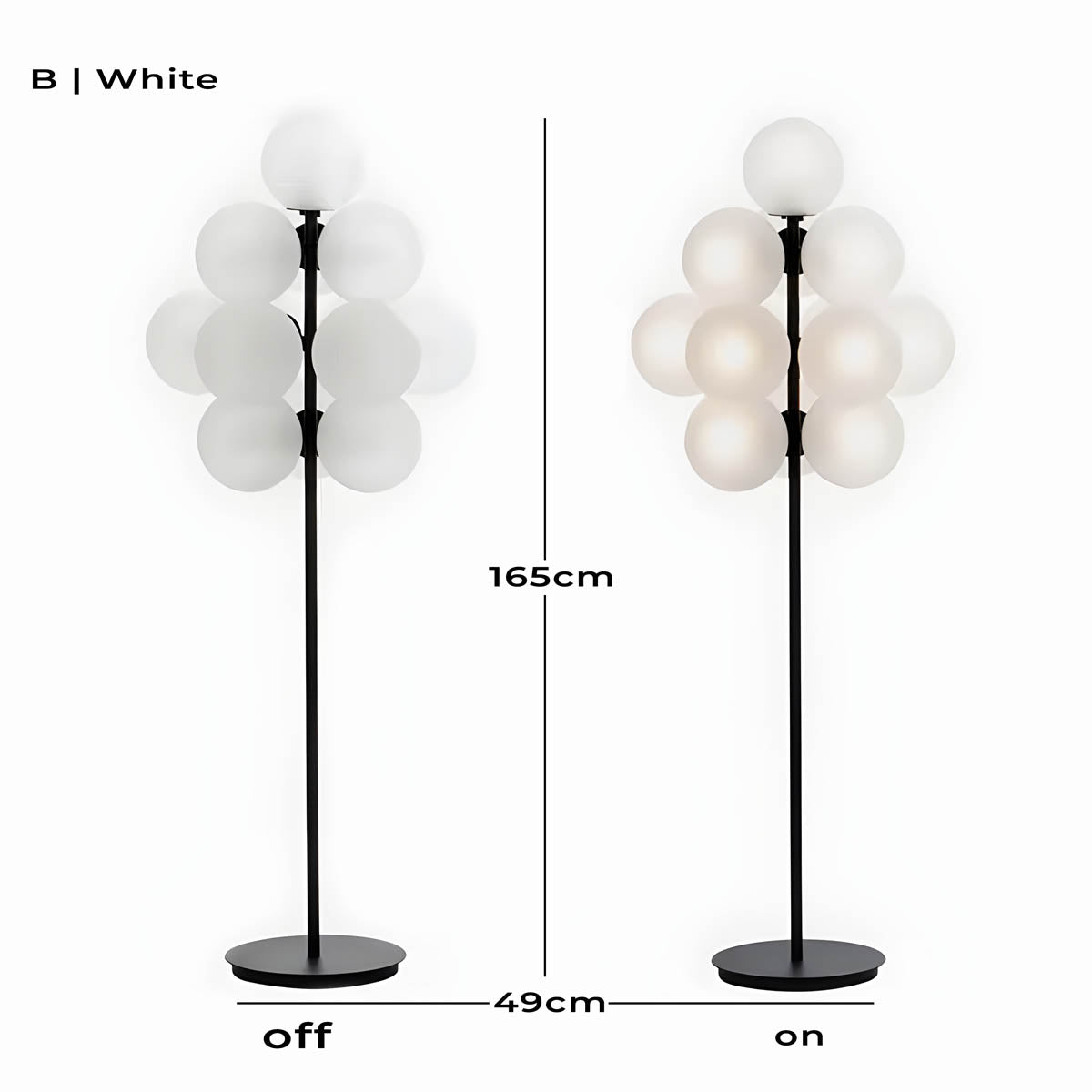 Sorrel Form Glass Floor Lamp — gallery image 16