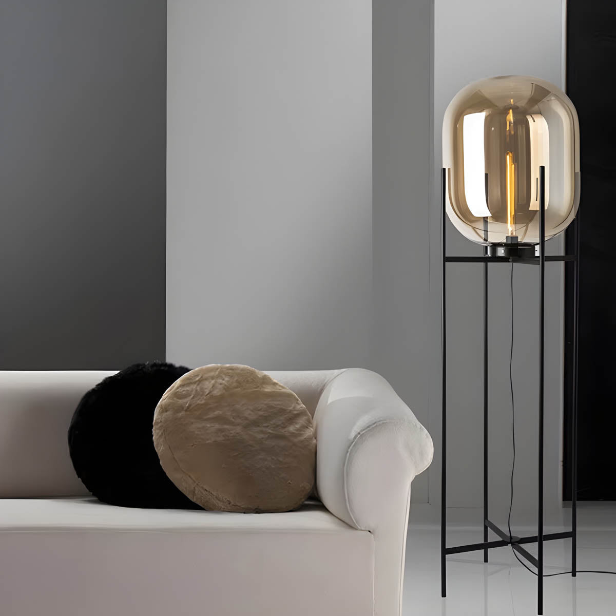 Reed Form Glass Floor Lamp — gallery image 8