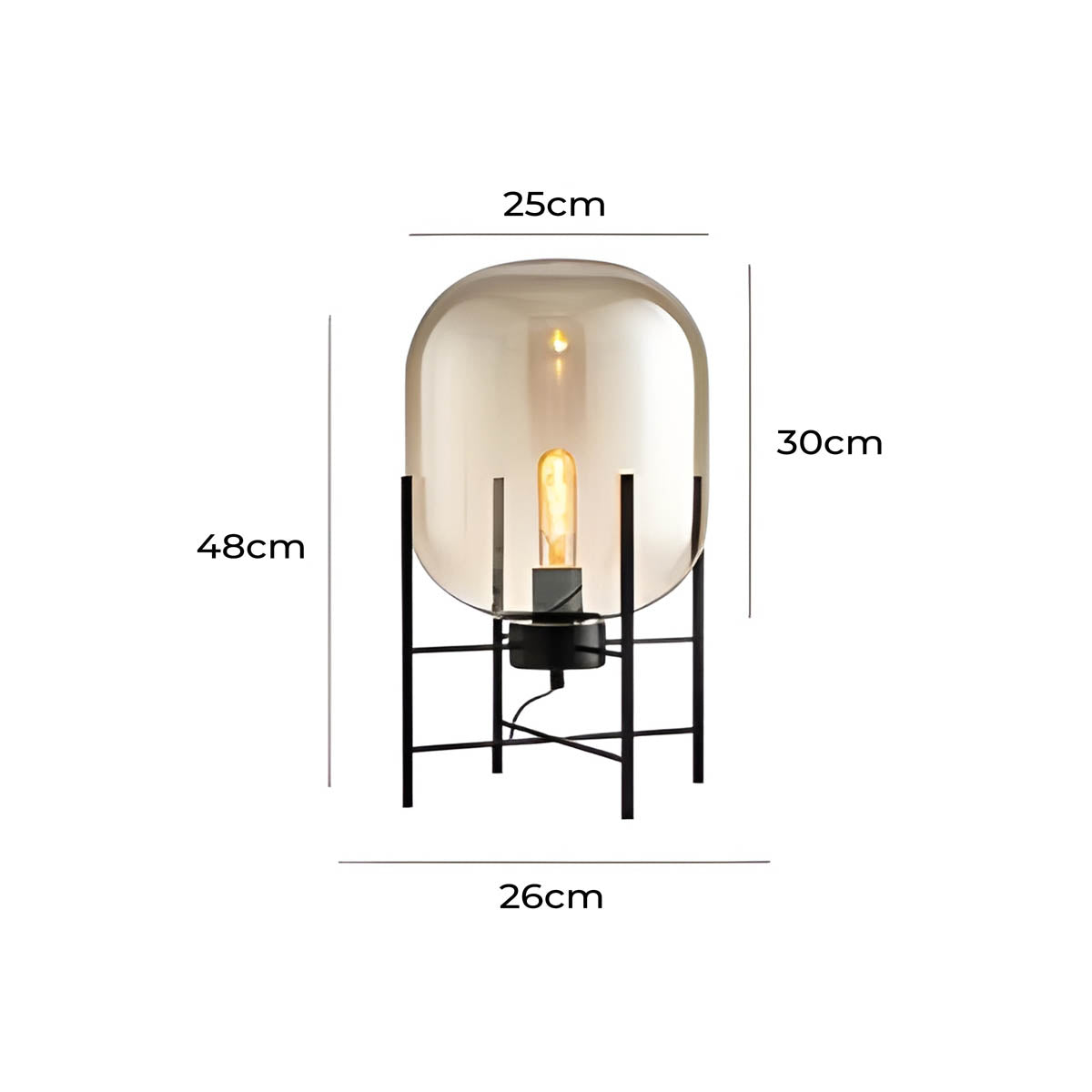 Reed Form Glass Floor Lamp — gallery image 22