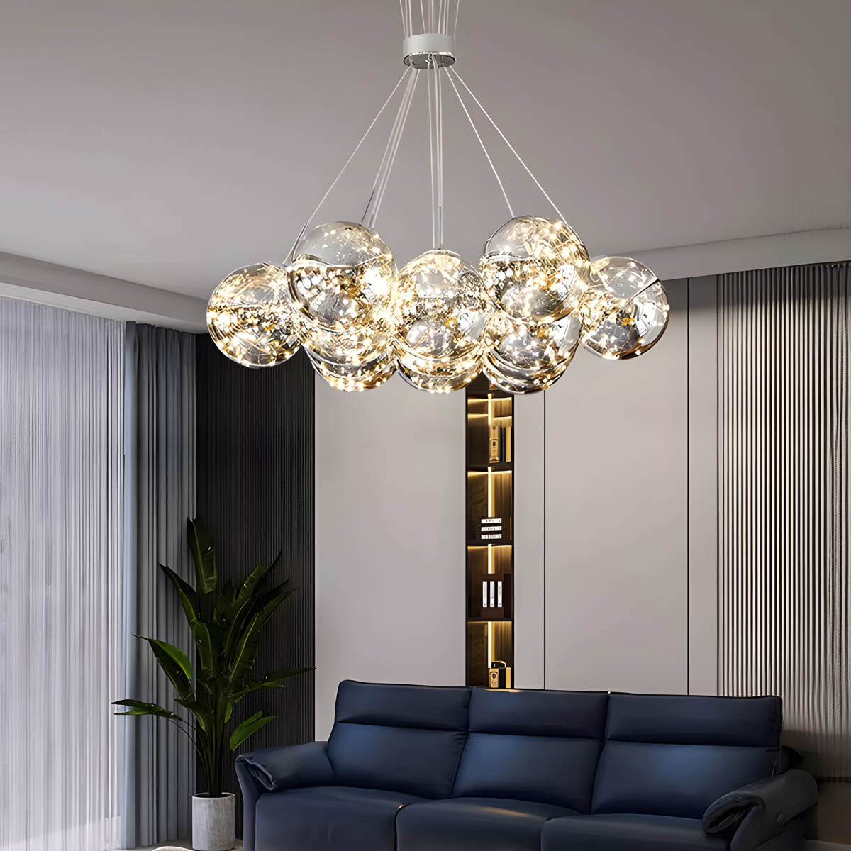 Fenwick Form Glass Chandelier — gallery image 9