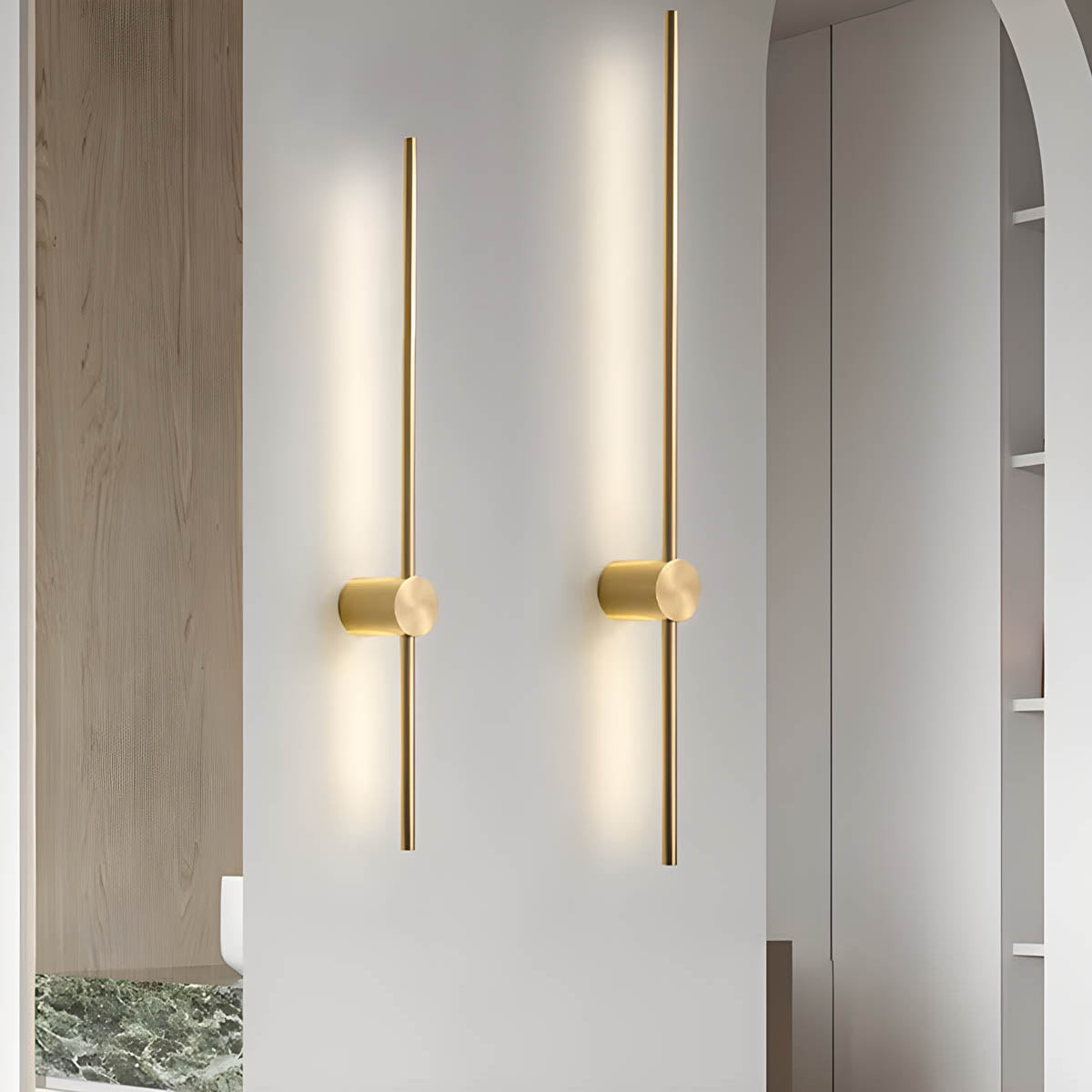 Birch Form Aluminum Wall Sconce — gallery image 3