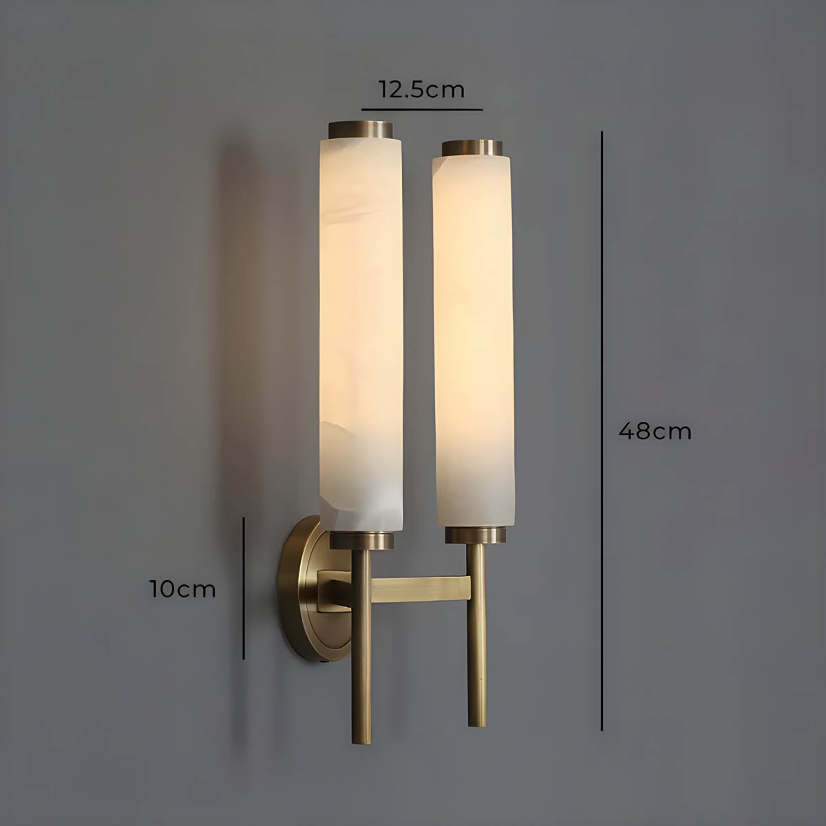 Clover Form Marble Wall Sconce — gallery image 9