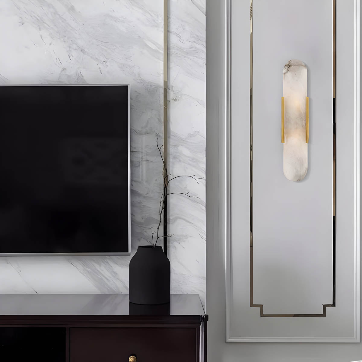 Hazel Form Marble Wall Sconce — gallery image 8