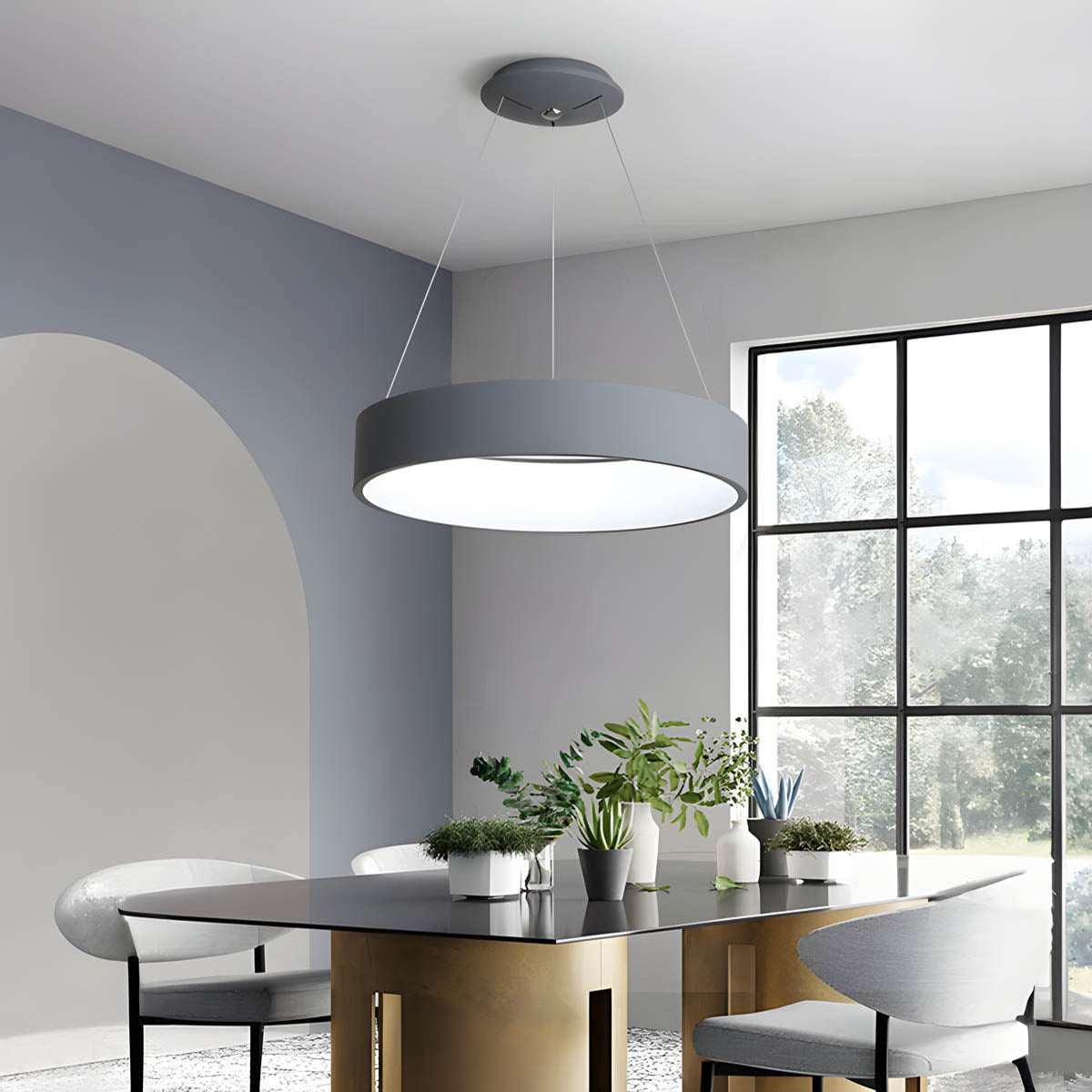 Chestnut Form Metal Chandelier — gallery image 2