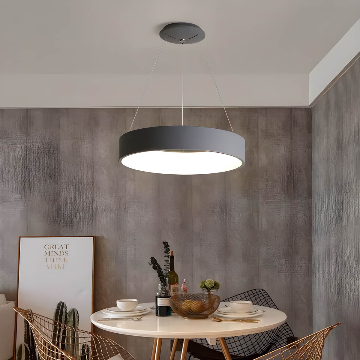Chestnut Form Metal Chandelier — gallery image 4