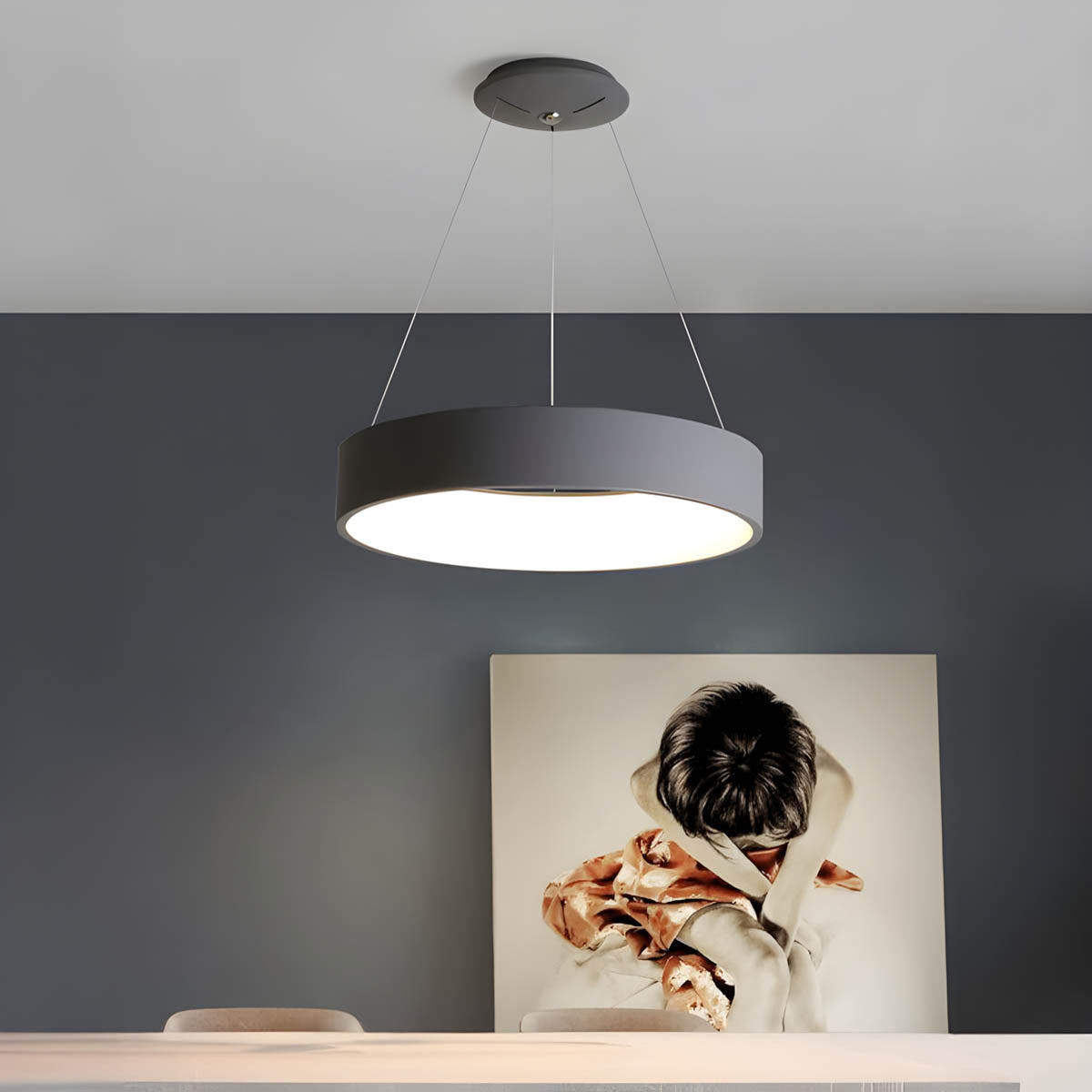 Chestnut Form Metal Chandelier — gallery image 9
