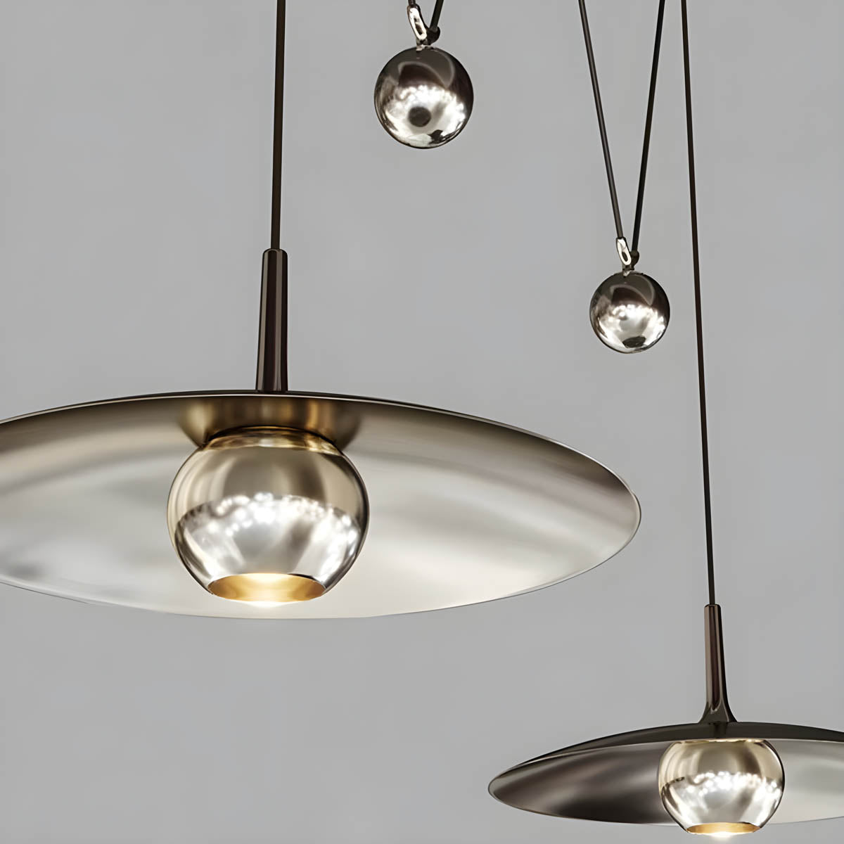 Elmwood Form Iron Pendant Light — gallery image 8